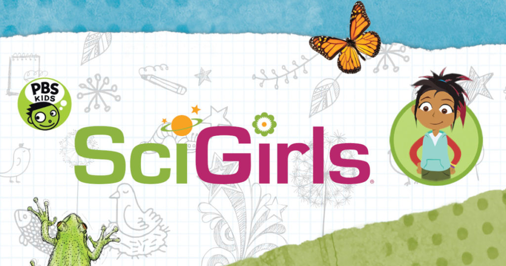 SciGirls promotional image and logo